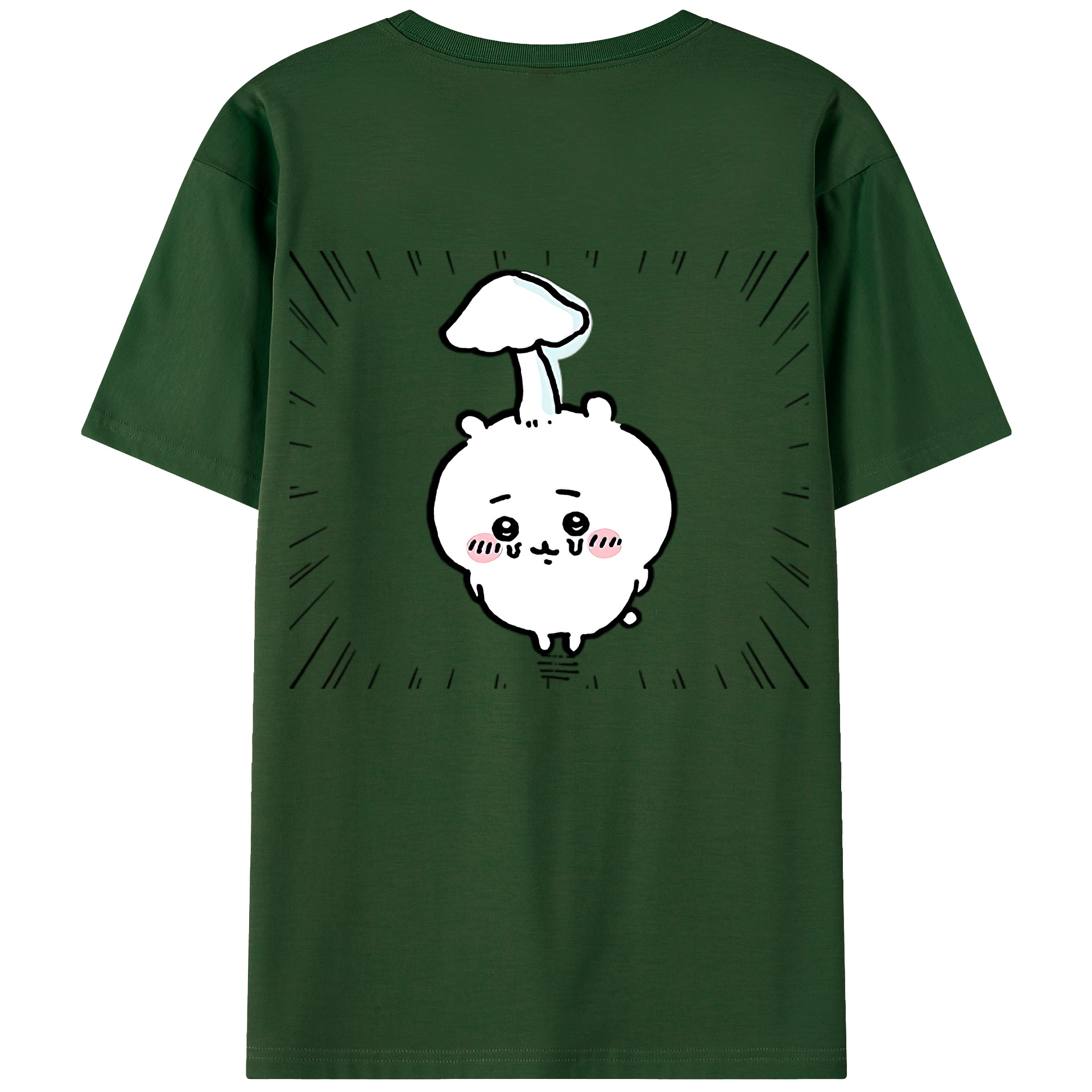 （画像用） ちいかわ ちいかわ Chii-kawa chiikawa 綿100％半袖Tシャツ（背面プリント）